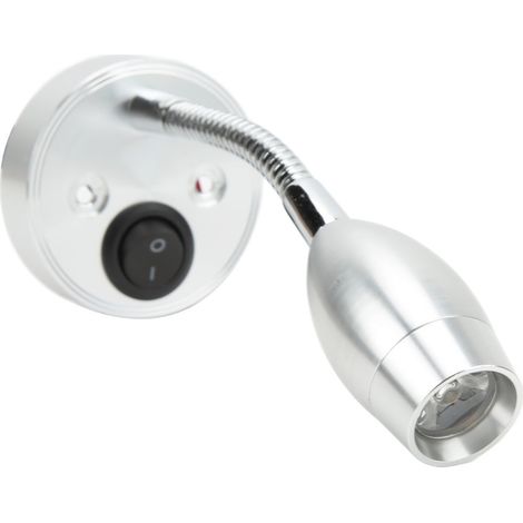 Lampe LED pour camping-car 12-24 V, lampe de lecture de chevet pour bateau, fixation murale réglable, lampe de carte de cabine, lumière blanc chaud (1/5)