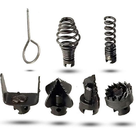 Ensemble de 7 têtes de coupe pour drague, acier au manganèse de 16 mm (1/5)