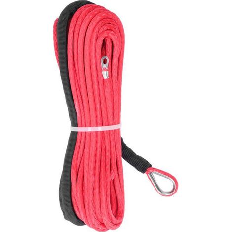 Cable De Treuil - Fibre Synthétique - 4.8 mm x 15 m - Pour SUV Camions VTT UTV - 2 500 kg - 1 Pièce (1/5)