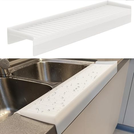 Protector de borde de fregadero de 20 pulgadas, protector contra salpicaduras para fregadero de cocina, protector de borde de encimera (1/5)