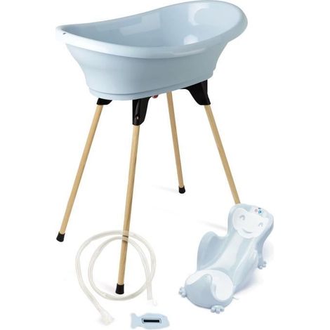 Thermobaby VASCO 5 in 1 Badewanne Blumenmuster - Hergestellt in Frankreich