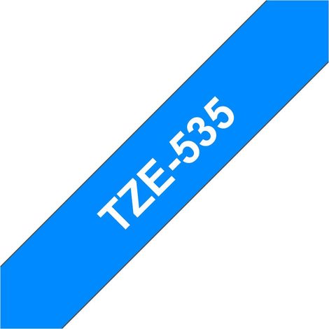 Brother TZe TZe-535 Colore Nastro: Blu Colore carattere:Bianco 12 mm 8 m (1/4)
