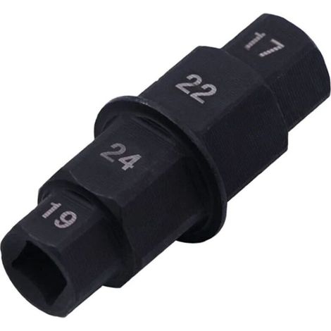 Axe de Roue Avant Moto,Clé pour Axe de Roue,Clé pour Axe de Roue de Moto,Douille Speciale Moto,Axe Hexagonal,Axe de Roue Moto,Axe de Roue Avant (Noir)