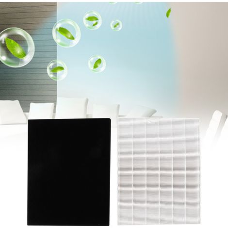 Filtre HEPA de rechange pour purificateur d'air à particules à haute efficacité, charbon actif. (1/5)