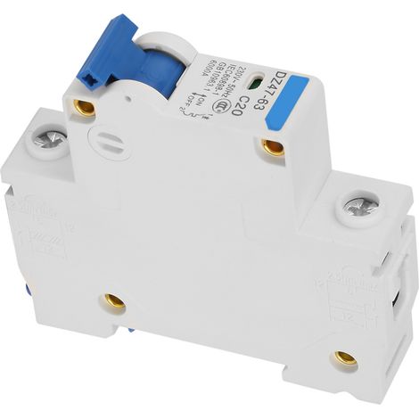 Disjoncteur miniature unipolaire pour petits groupes électrogènes DZ47-63 230 V 20 A (1/5)