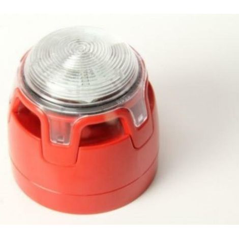 Notifier segnalatore ottico/acustico con led rosso ip65 cwss-rr-w3