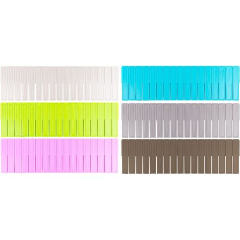 Set 2 Divisori Organizer 130x435mm Componibili per Cassetti in Plastica Verde (1/5)