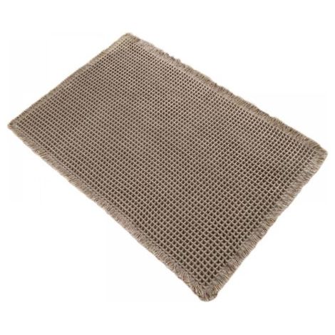 Tapis de bain antidérapant, idéal pour l'entrée de la salle de bain ou de la chambre, tapis absorbant pour la maison, protège-siège de toilette, marron, 61 cm x 43 cm