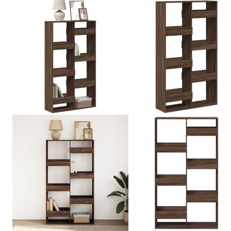 vidaXL Bibliothèque chêne marron 100x33x175 cm bois d'ingénierie (1/5)