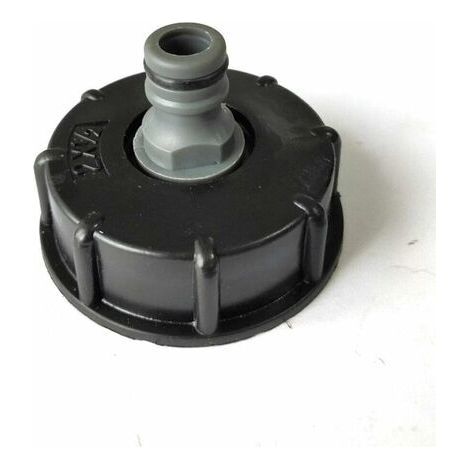 Adaptateur de réservoir IBC en plastique S60X6 - Bouchon fileté grossier vers 1,27 cm - Adaptateur de robinet pour vanne de tonne IBC (1/5)