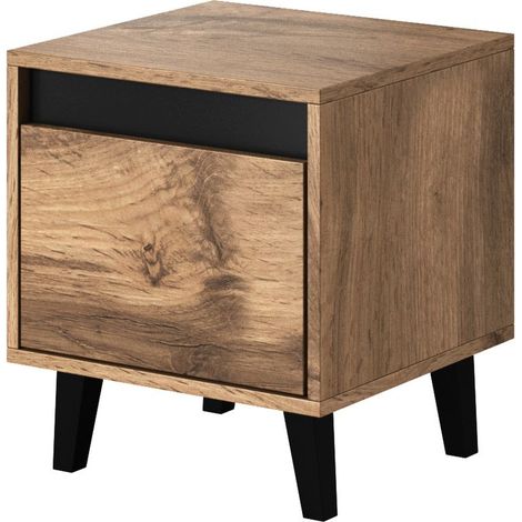 Comodino NORD, rovere wotan + antracite, set da 2