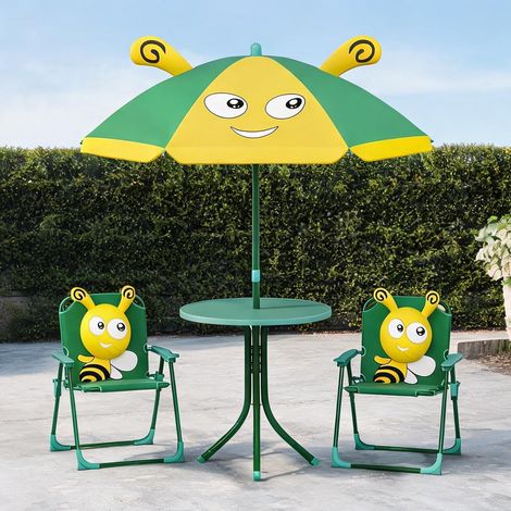 Ensemble table et chaises enfant dunkelgrün 49,5 x 49,5 x 50 cm (1/5)