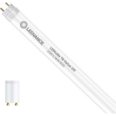 Tube LED T8 G13 120 cm Cristal 20 W  LEDVANCE No Flicker 3000K Blanc chaud (1/4)