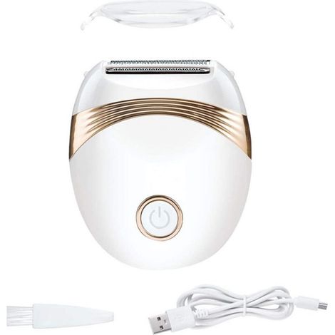 Épilateur sans fil rechargeable pour femmes (jambes et bras), rechargeable par USB.-AquaForge (1/5)