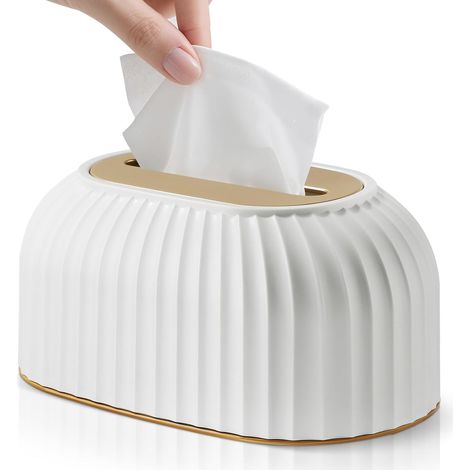 Boîte à mouchoirs à ressort - boîte à mouchoirs cubique - étagère de rangement décorative - boîte de rangement - support inférieur à ressort - boîte à mouchoirs intégrée (1/5)