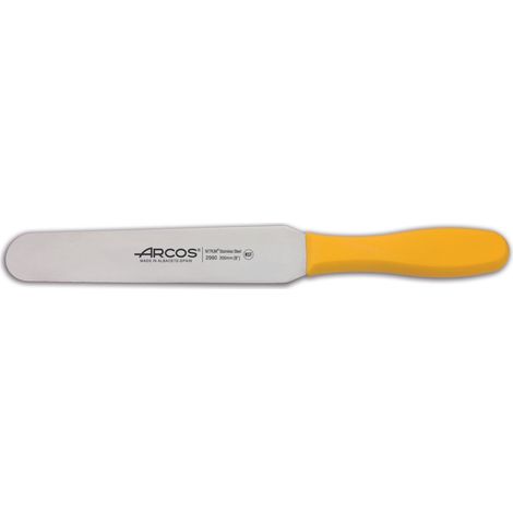 Spatel  Arcos Farbe - Prof  299000 Edelstahl Nitrum und mango Ergonomische gelbe Polypropylenklinge und 20 cm Klinge, in Vitrine