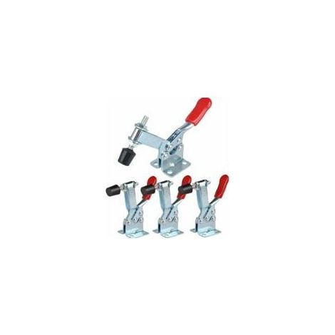 GH-201-B - Lot de 4 sauterelles à serrage vertical avec base horizontale - Capacité 90 kg (1/4)