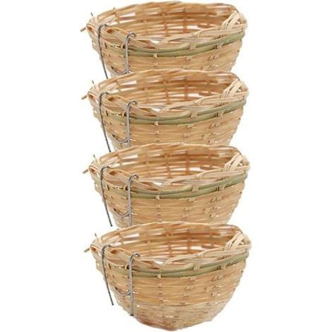 4pcs Small Bird Breeding Nest Telling Nest Cage House Haching Breeding Cave pour Perroquet, canari ou calocascule ou d'autres Oiseaux (1/5)