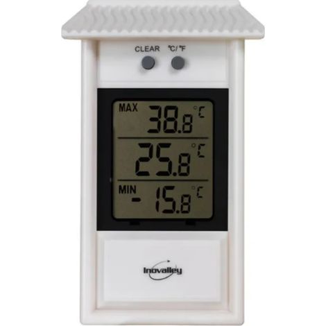 Mini Maxi Thermomètre numérique blanc (1/4)