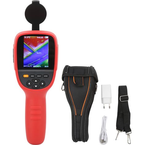 Caméra thermique infrarouge portable 3,2 pouces grand écran, détecteur de température pour agriculture et transport, prise UE 100-240V (1/5)