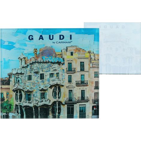 Carmani, posavasos de cristal - inspirado en las pinturas de A. Gaudí (1/3)