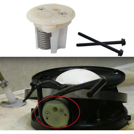 Passend für das Federkartuschen-Set 385236096 mit weißer Kappe und Schrauben für bestimmte Dometic Traveler und Vacuflush Toilettenmodelle: 910, 2010, 2011, 510, 510+, 511, 511+, 547+, 548 (1/5)