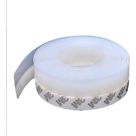 Isolation porte bande d’étanchéité en silicone transparent 100% autocollant, bas de porte isolant anti courant d’air/anti froid, joint de porte/fenê