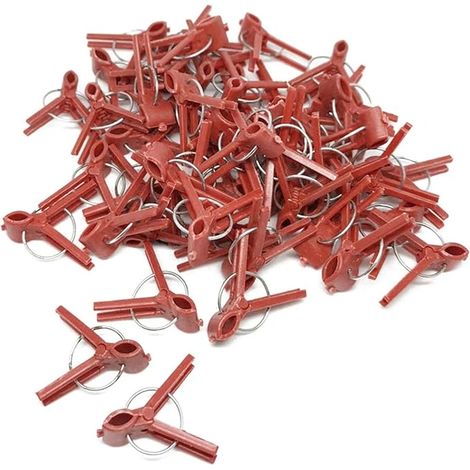 100 mini clips de greffage en plastique pour tomates et autres légumes (1/3)