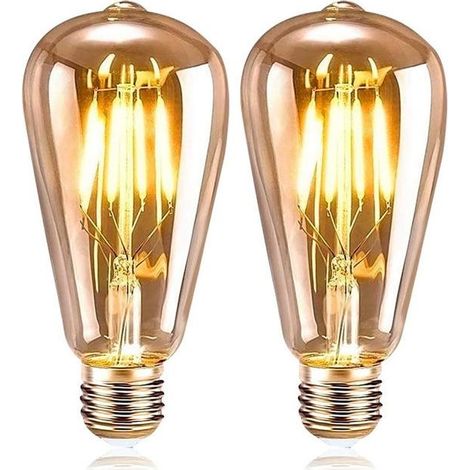 2 Ampoules E27 Ampoule Led Ampoule Ampoules Led Ampoule À Vis Ampoules Rétro Ampoules À Économie D'énergie Ampoules 2700K 6W Blanc Chaud (1/5)