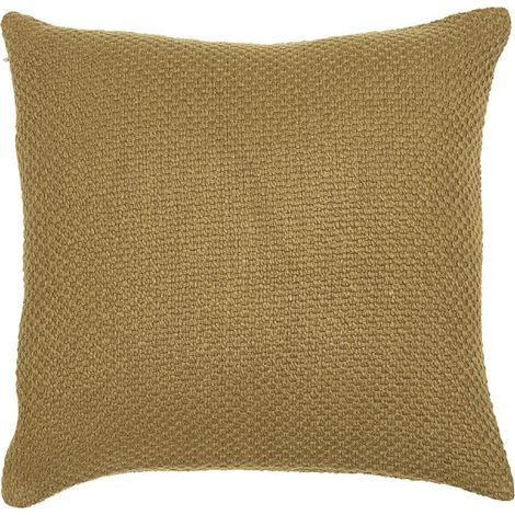 Housse de coussin carré en coton décoré "Essential" - Bronze - 40 x 40 cm - Livraison gratuite (1/2)