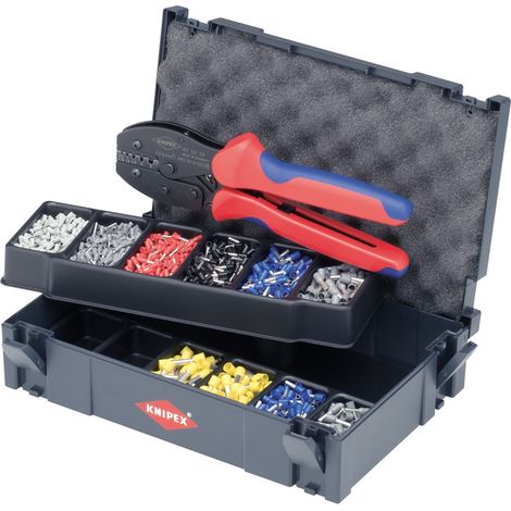 KNIPEX 97 90 23 Surtido de crimpado para punteras huecas 8 piezas 265 mm