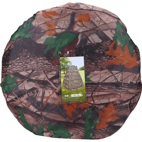 Abri de camping imperméable tente toilette douche pliable antirouille avec sac (1/5)