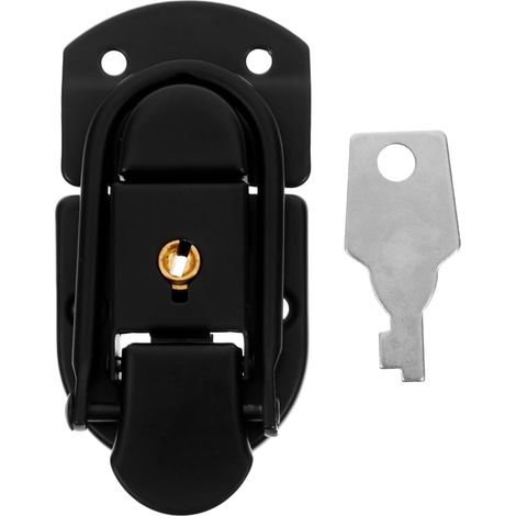Verschluss für Koffer und Schmuckkästchen aus Eisen mit Kippriegel Mechanismus Minimalistisches (1/5)