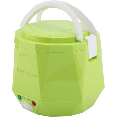 Cuiseur à riz/cuiseur vapeur électrique portable multifonctionnel 12 V 100 W 1,3 L pour voiture (vert) (1/5)