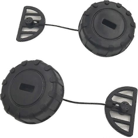 2 pièces MS170 MS180 017 018 Bouchon de réservoir d'essence Bouchon d'huile pour tronçonneuse à essence Stihl Référence 1130 350 0500 (1/3)