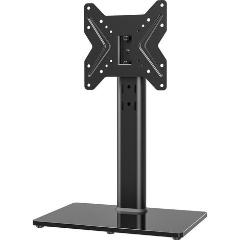 Universal TV Standfuß Höhenverstellbar 19-43 Zoll LCD LED VESA 200x200 Schwarz (1/5)