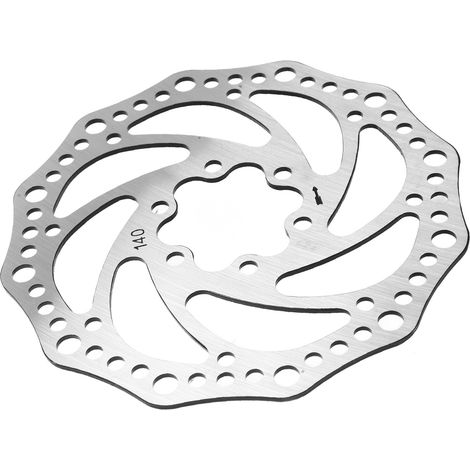 Disque de frein vélo 140mm acier perforé, rotor frein à disque pour VTT et vélo de route (1/5)