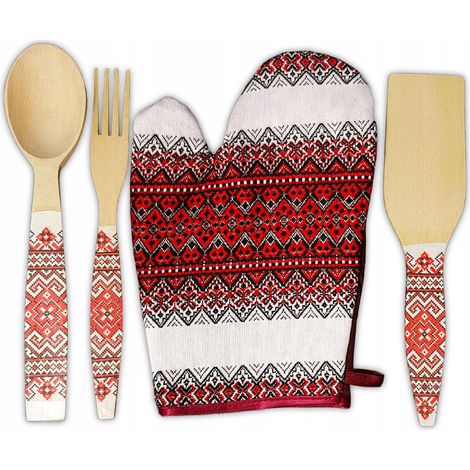 Juego de guantes y utensilios de cocina para el Día de la Mujer (1/5)