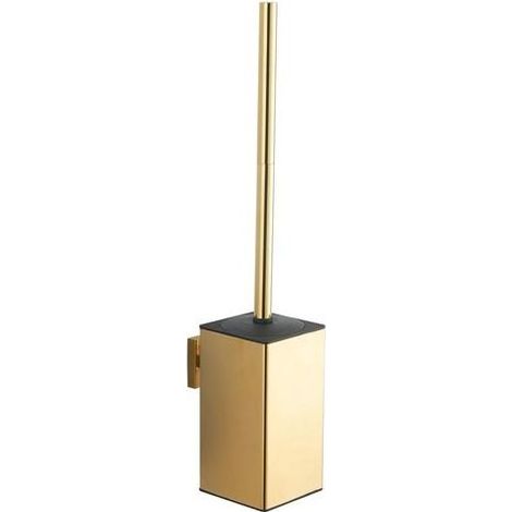 Porte-brosse WC mural en acier inoxydable 304 doré (1/5)