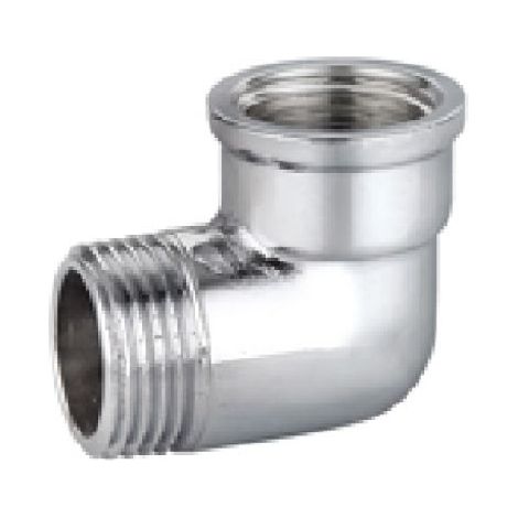 GOMITO A 90° MF IN OTTONE CROMO IBP 3/8&quot