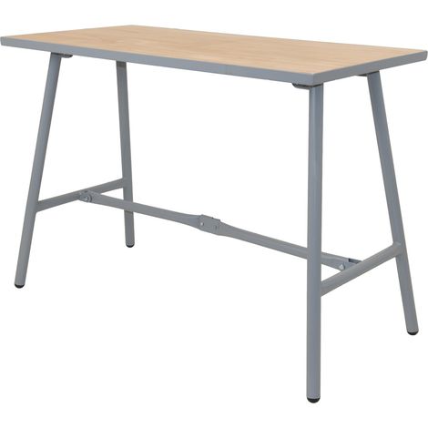 Werkbank klappbar aus Stahl und Sperrholz 100 x 50 x 84 cm 150 kg Tragkraft