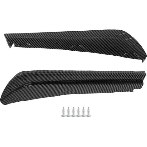 2 pièces séparateur de lèvre de pare-chocs arrière protecteur de Canard côté gauche droit 40 cm diffuseur anti-collision becquet universel pour véhicules style fibre de carbone (1/5)