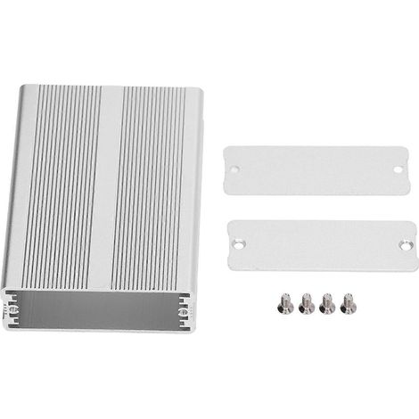 Wasserdichtes Aluminium-Anschlussgehäuse für Selbstmontage, silberfarben, 24 x 69 x 100 mm (1/4)
