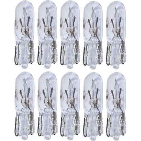 Packung mit 10 T5 12V 1,2W Glühlampen für das Armaturenbrett