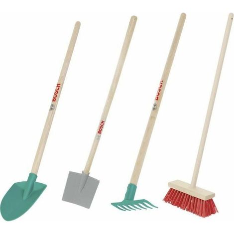 Klein 2794 Set für Gartenwerkzeuge aus Holz und Kunststoff