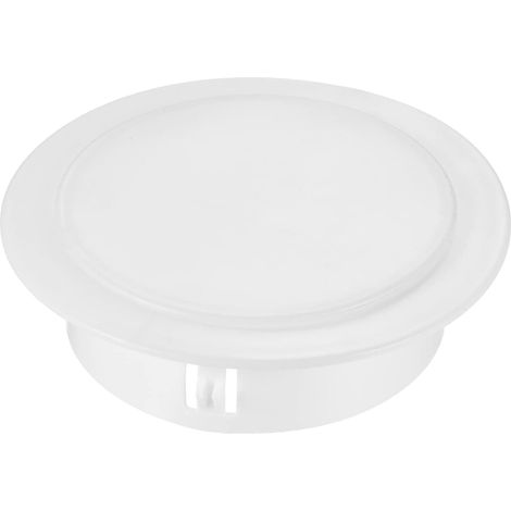 100mm OD Trou Bouchons, 1 Paquet Rond Snap in Type verrouilage Trou Tube Poste Tube Insert Terminal Capuchons pour Tube Ligne Protection, Couvercle De Tuyau De Ventilation, Blanc (1/4)