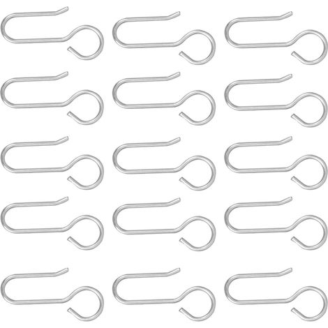 Ensemble de 50 crochets plafond pour tringles à rideaux , robustes et durables douche , installation (1/5)