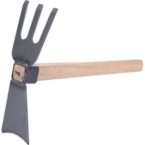 Motoculteur manuel - Lame en acier au carbone - Robuste pour desserrer, désherber et creuser - Manche ergonomique en caoutchouc - Résistant à la rouille (1/4)