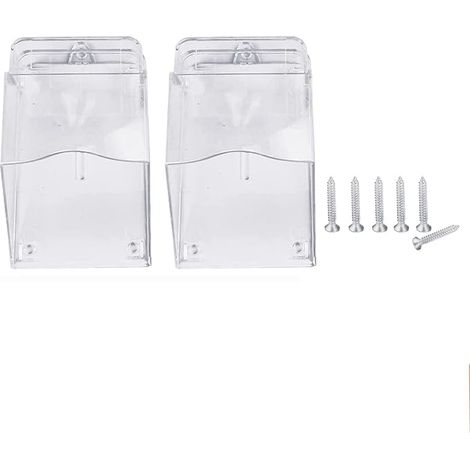 2Pcs Protection Sonnette Exterieur Pluie, Housse Etanche pour Sonnette, Housse De Protection De Sonnette, Couvercle Etanche pour Sonnette (2 stuck) (1/5)