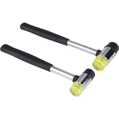 Doppelseitiger Handhammer, Werkzeug aus Gummi und Leder (25 mm x 30 mm)